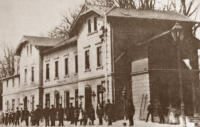Bahnhof um 1884