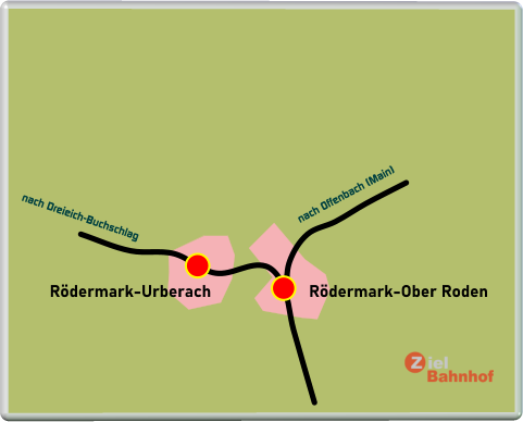 Rödermark-Urberach Rödermark-Ober Roden nach Dreieich-Buchschlag nach Offenbach (Main)